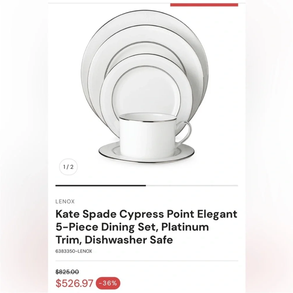 Kate Spade Cypress Point 5 Piece Dining Set